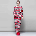 Pikkukuva 3 / 4: Naisten lumihiutalepyjama Flanelli Talvi Pyjama Sarjakuva Punainen Lintu Seksikäs Hupullinen Pijama Yöasut Onesies Aikuisille Red M