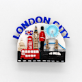 Pikkukuva 3 / 10: Lontoon matkamuisto magneettiset 3D jääkaappimagneetit Brittisotilasbussi London Bridge jääkaappimagneetit Maailman turismimatkamuistolahjat London city 2