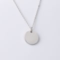 Pikkukuva 1 / 11: Peili ruostumaton teräs pyöreä riipus kaulakoru DIY lyhyt kaulakoru kaulusketju Steel 20mm Pendant
