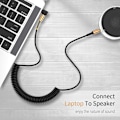 Pikkukuva 3 / 7: 3,5 mm:n AUX-audiokaapeli, uros-uros, puhelimelle, autokaiuttimelle, MP4-soittimelle, kuulokkeille, 2 m, kullattu 3,5 mm:n liitin, jousimallinen audiokaapeli White 2m