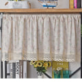 Miniatyrbillede 7 af 8: Nordisk stil korte gardiner til køkken Solid bomuld linned gardin Vinskab Dør Vindue Små gardiner Garderobegardin Style A 150x94cm
