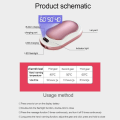 Miniatyrbilde 4 av 8: 10000mAh Håndvarmer USB Power Bank Bærbar Elektrisk Lomme Håndvarmer Digitalt Display Lommelykt Julegave C 11*6.3cm