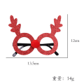 Miniatyrbilde 1 av 11: Julepynt Juleprodukter Snømann Gevir Julebriller Dekorasjon Festutstyr Round Frame red antlers