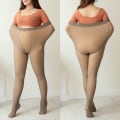 Miniatyrbild 8 av 11: Plus Size Vinter Damstrumpor Byxor Termiska Genomskinliga Tights Dam Varma Leggings Falska Strumpor Fleece Tights Hud Effekt full feet skin 240g (0-10 Celsius)