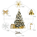 Miniatyrbilde 4 av 5: 120 stk. Juleblomstsett Juletrepynt Anheng Plastblomster Kunstige Blomster Silver set