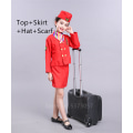 Miniatyrbild 5 av 9: Halloween Kostymer för Barn Flyguniformer Cosplay Pilot Flygvärdinna Flygplan Pojkar Flickor Karneval Rollspel Kläder Style7 5Pcs Height 150CM
