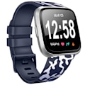 Miniatyrbillede 7 af 11: Rem til Fitbit Versa 2 Versa Rem Blød TPU Udskiftningsarmbånd til Fitbit Versa 2 Versa Lite Urrem Armbånd Snake pattern Black Size S For Versa 1 2