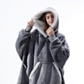 Miniatyrbillede 9 af 11: Oversized Hættetrøjer Sweatshirt Kvinder Vinter Hættetrøjer Fleece Kæmpe TV Tæppe Med Ærmer Pullover Oversize Dame Hættetrøje Sweatshirts Zebra One Size