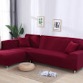 Miniatyrbillede 7 af 11: Solid hjørnesofa betræk sofa overtræk elastisk materiale sofa beskyttelse til kæledyr chaiselong betræk L form sofa lænestol color 1 3-seat 190-230cm 1pc
