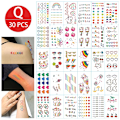 Miniatyrbilde 5 av 11: Midlertidige tatoveringsklistremerker for jenter, vanntette, langvarige, falske tatoveringsklistremerker, lyse, søte tatoveringer på kropp, ansikt, barn B 30pcs