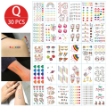 Miniatyrbilde 5 av 11: Midlertidige tatoveringsklistremerker for jenter, vanntette, langvarige, falske tatoveringsklistremerker, lyse, søte tatoveringer på kropp, ansikt, barn M 30pcs
