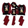 Miniatyrbillede 1 af 4: Julepyjamas Matchende Familie Pyjamas Pyjamassæt Voksne Børn Baby Elg Hjorte Sæt Nattøj Christmas set 1 Men - M
