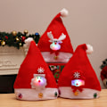 Miniatyrbild 2 av 11: God Jul Hatt Lysande LED Nyår Navidad Mössa Snögubbe Älg Jultomte Hattar För Barn Vuxna Julklapp Dekoration 1 child