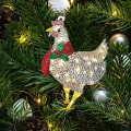 Miniatyrbild 5 av 8: 1st LED Kycklingskyltar Julgransprydnad Hängande Hänge Boll Inomhus Nyår Julgran Dekor Hem Juldekoration B