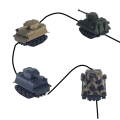 Miniatyrbilde 4 av 11: Magiske sporleker induktiv tankbil modellbil robot pingvin som følger linjen du tegner intelligensutvikling barneleke robot blue