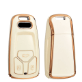 Miniatyrbild 8 av 9: Fashion TPU-fodral Bil Fjärrkontroll Nyckelskydd Skal För A4 B9 A5 A6 8S 8W Q5 Q7 4M S4 S5 S7 TT TTS TFSI RS Protector Fob Keyless Red