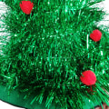 Miniatyrbilde 2 av 10: Juletrehatt Juledekorasjonsutstyr Ikke-vevd Regnsilke Julehatt Festutstyr Kle opp Julehatt Green low gold