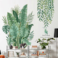 Miniatyrbilde 4 av 5: Bananblader Veggklistremerker Tropiske Planter Tapet Skrell og Klistre Grønne Blader Veggdekor Avtakbar DIY Veggkunst for Soverom Stuer