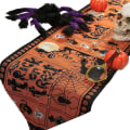 Pikkukuva 3 / 4: C Halloween Pöytäliina Pellava Koristeellinen Pöytäliina Tupsuilla Juhlat Koti Pöytäkoriste LC680 Default Title