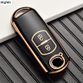 Miniatyrbild 8 av 11: TPU Bil Fjärrkontroll Nyckel Fodral Skydd För Mazda 2 3 6 Atenza Axela Demio CX-5 CX5 CX-3 CX7 CX-9 2015 2016 2017 2018 2019 Tillbehör 2 button White