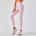 Pikkukuva 10 / 11: Joogahousut Korkea Vyötärö Push Up Joustavat Treenileggingsit Naisille Black L