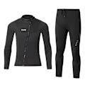 Miniatyrbillede 2 af 5: Badedragt Ouzo Herre Delt Dykkerdragt Kuldebestandig Varm Top Bukser Snorkling Surfing Vinterbadetøj Black top BSM3005-B 3XL
