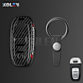 Miniatyrbild 7 av 11: ABS Kolfiberstil Bilnyckelfodral Skal Fob För A3 A4 A5 C5 C6 8P 8L B6 B7 B8 Q3 Q5 Q7 A6 A7 4M 8S B9 A8 Q8 C8 TT B set 3