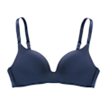 Miniatyrbild 1 av 4: Varsbaby Dam Push Up Underkläder Enfärgad Trådlös Bekväm BH Blue 32B