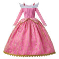 Pikkukuva 5 / 10: Prinsessa Ruusunen tyttöjen prinsessamekko lasten naamiaisasu cosplay Aurora ylellinen puku Halloween karnevaali verkkokangasvaatteet 6T (Tag 130) Aurora Set 1