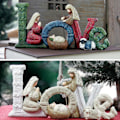 Miniatyrbild 2 av 11: Juldekoration Eleganta Profiler Julkrubba Julprydnad Förtjusande Vacker Engelsk Bokstavsdekoration Plush doll