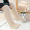 Miniatyrbilde 10 av 11: Nye Tykke Jentetights for Vinter Høst 1 stk Varme Baby Jenteklær Barnestrømper 0-6 År Gamle Ensfargede Barne Strømpebukser khaki XL(2-4T)