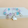 Miniatyrbillede 7 af 11: Sødt tegneserie My Melody børne perlebesat krystal kvindelig par studerende veninder gave farve armbånd tilbehør 05 Unicorn
