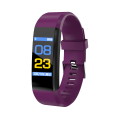 Miniatyrbild 5 av 6: Smart Armband Blodtrycksmätning Informationspåminnelse Multifunktionell Student Vuxen Hälsa Sport Stegräknarklocka Red