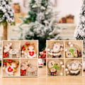 Pikkukuva 4 / 11: 9/12 kpl Joulutonttu Puinen Riipus Enkeli Joulupukki Joulukuusen Riipukset Koristeet Navidad Hyvää Uutta Vuotta 2024 C-04 (12-piece set)