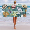 Miniatyrbild 10 av 11: Tryckt Strandhandduk Utomhus Vattensport Handduk Snabbtorkande Simning Surfhanddukar Bärbar Stor Yogamatta Strandstolsfilt 11 80x160m