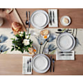 Miniatyrbillede 2 af 11: Blå Tulipan Bordløber til Spisebord Køkkenindretning Pletafvisende Spisebordsdug Rektangulær Bordløber 180-33cm 70-13inch LXM11244