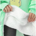 Miniatyrbilde 10 av 11: Vinter Oversized Hettegenser Teppe Med Ermer Fleece Genser Rutete Hette Dame Lomme Hettegenser Oversize Mykt Teppe Leopard One Size