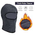 Miniatyrbild 5 av 9: Balaclava-mössa för barn Vinter Full Face Skidmask Termisk Vindtät Polar Fleece Halsvärmare för Pojkar Flickor Skidåkning Cykling Vandring One Size Red