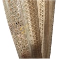 Miniatyrbillede 5 af 6: Boho Chic Beige Hæklet Strikkede Gardiner til Soveværelse Bomuld Linned Udhulet Retro Bondehus Terrasse Vinduesgardiner as picture 1pcs W150xH180 cm