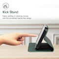 Miniatyrbillede 4 af 5: Samsung Galaxy S20 Fe Etui, PU Læder Flip Cover Magnetisk Lukning Tegnebog Kort Slots Stand Etui Green