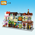 Miniatyrbillede 2 af 11: LOZ Byggeklodser Bybillede Scene Kaffebar Butik Arkitekturmodel Samlelegetøj Julegave til Børn without  box12