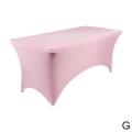Miniatyrbilde 6 av 11: Skjønnhetssalong Massasje Elastisk Sengtrekk Høy Stretch Bryllup Hotell Bursdag Bordtrekk Buffetduk Bordsett Duk Deco D