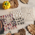 Miniatyrbild 4 av 11: 5D Halloween Nageldekaler Spindelväv Skräckögon Ansikte Pumpa Nageldekaler Präglade Designer Sliders Folier Manikyr TRSTZ-5D STZ-5D47