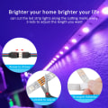 Miniatyrbild 3 av 11: LED Strip Ljus RGB 5050/SMD2835 Flexibel Ribbon DIY Led Ljus Strip RGB Tejp Diod DC 12V bluetooth Julbelysning 5m bluetooth 20key 0 - 5W