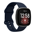 Miniatyrbillede 5 af 11: Blød silikone urrem, erstatningsarmbånd til Fitbit Versa 3/Fitbit Sense urrem Apricot S