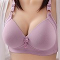 Miniatyrbillede 3 af 4: Dame Blank BH Komfortabel Plus Size Push Up Undertøj Grey 36/80BC