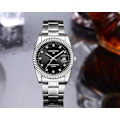Miniatyrbillede 3 af 3: Herreur med diamantoverflade, rustfri stållænke og vandtæt quartz ur CH2502