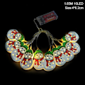 Miniatyrbild 9 av 11: 165cm Juldekoration LED Ljus Ornament Plast Jultomte Julgran Snögubbe Ljusslinga Självlysande Juldekoration Xmas Tree LED
