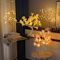 Pikkukuva 4 / 11: Led-puuvalo, kiitospäivän somistus, kodin koristelulamppu, joulujuhlat, helmiäispuu Silver Tree starry light