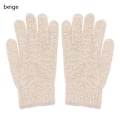 Miniatyrbillede 1 af 11: 2023 Elastiske Handsker med Fuld Finger Varme Tykke Cykelkørsel Mode Kvinder Mænd Vinter Varme Strikkede Uldne Udendørs Handsker Beige One Size